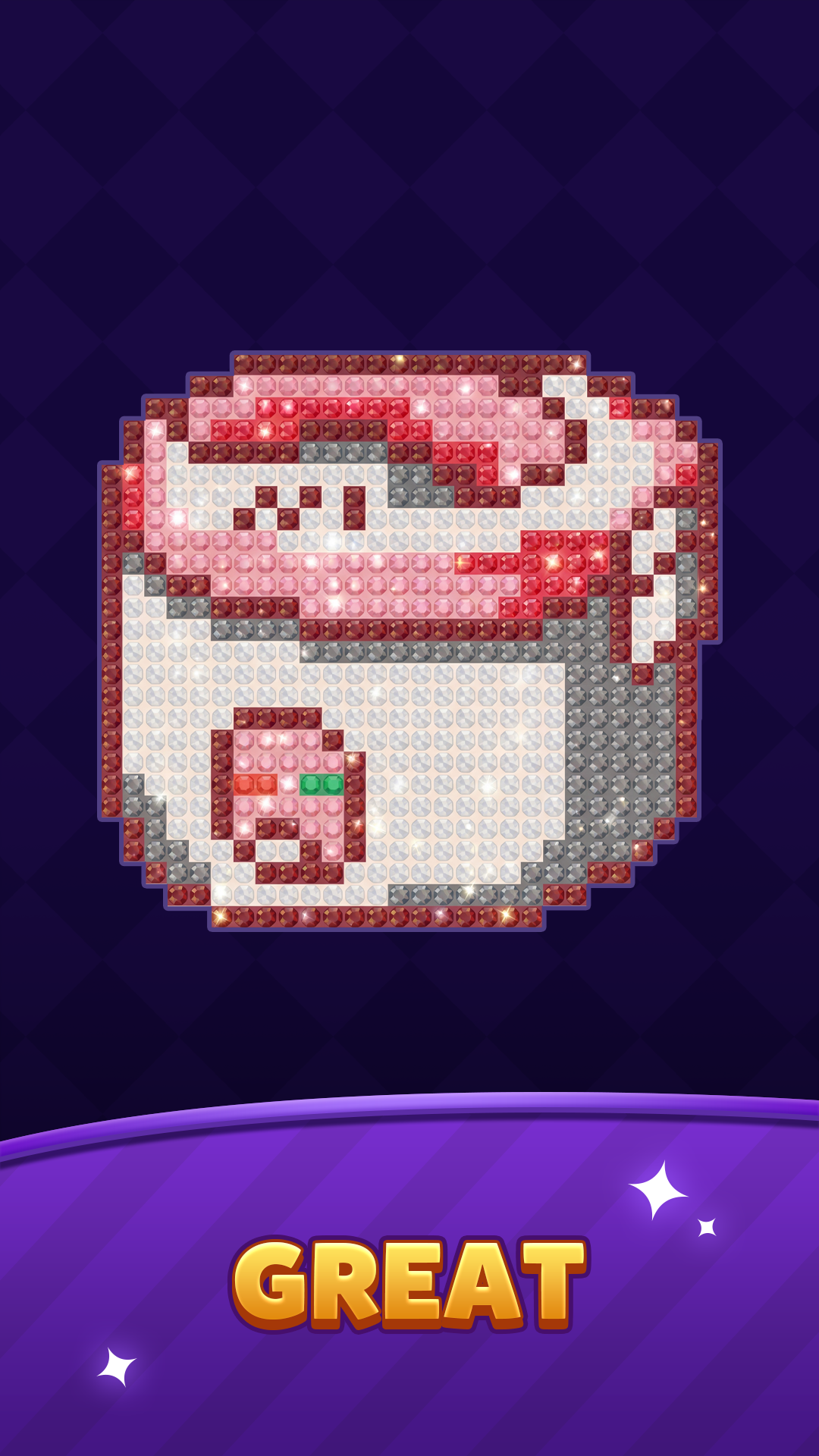 Crystal placement puzzle